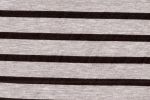 light grey black stripe bamboo cotton lycra